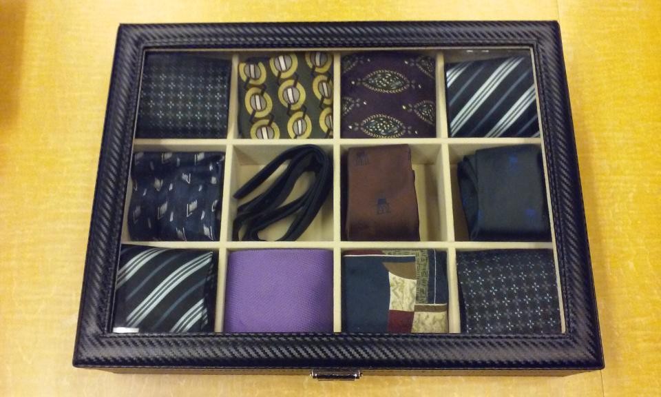 Tie box and ties