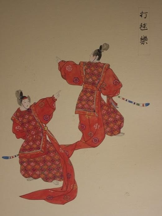  Japanese Dance Drawings, Library call number *MGS-Res. ++ (Japanese))
