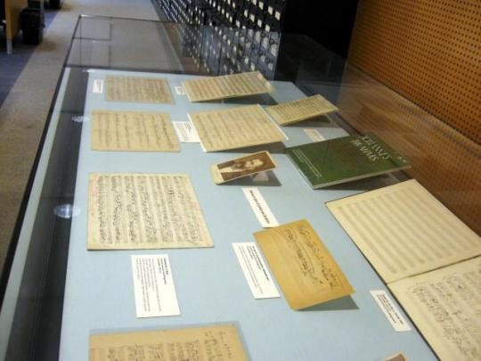 Brahms manuscripts on display in the Music Division