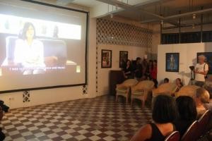 Honored guests and audience watched a documentary of Princess Norodom Buppha Devi