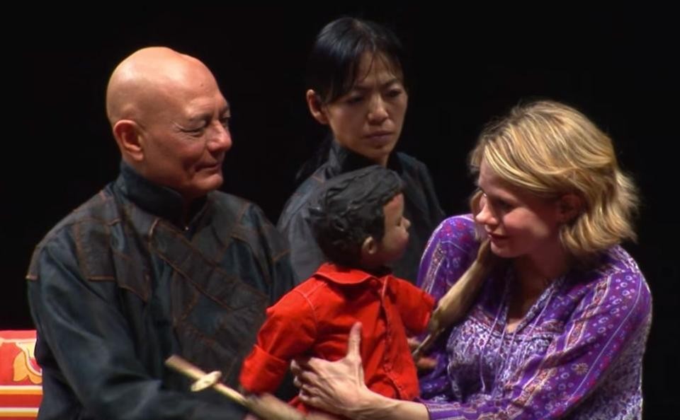 Still image from video of reading of &quot;The Oldest Boy&quot; at the Lincoln Center Theater