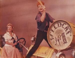Paula Stewart with Lucille Ball in the musical Wildcat, 1960.