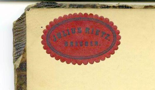 Bookplate of Julius Rietz on Drexel 4020