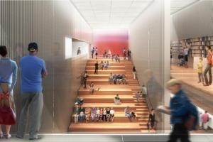 Designs for the new 53 Street branch of The New York Public Library; copyright TEN Arquitectos