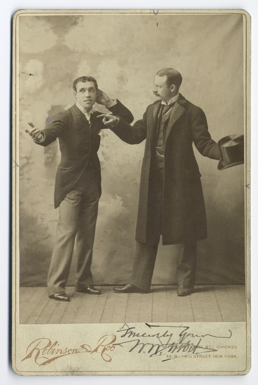 Charles Hoyt (right) with Julian Mitchell, Digital ID 99808, New York Public Library