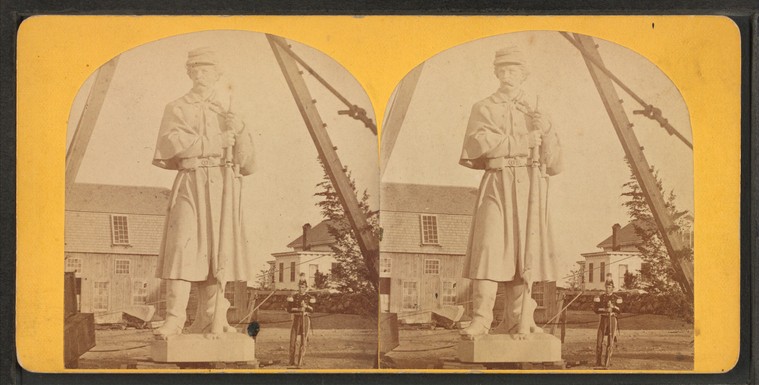 Colossal statue, for the Soldiers' Monument, at Antietam, Md., Digital ID g92f020_039f, New York Public Library
