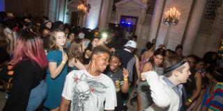 Photo from NYPL's Anti-Prom featuring teens dancing