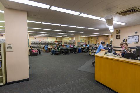Interior view of 58th Street Library 