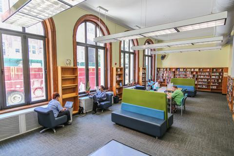 Interior view of Epiphany Library 