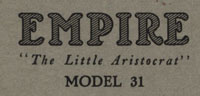 Empire Model 31 Logo