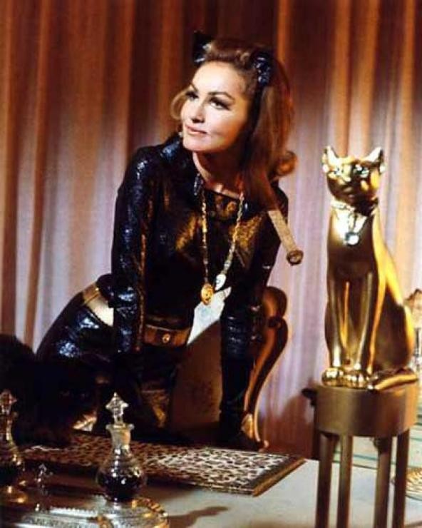 Julie as the first Catwoman, 1966.