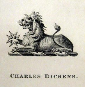 Bookplate of Charles Dickens