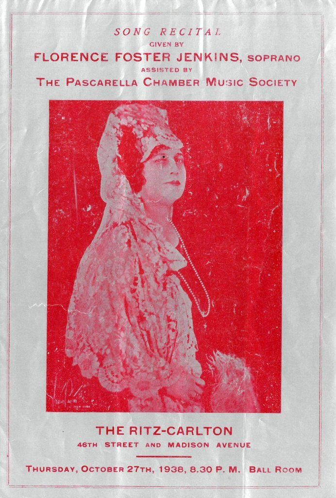 Jenkins recital program of Oct. 27, 1938 - printed on silver-colored paper