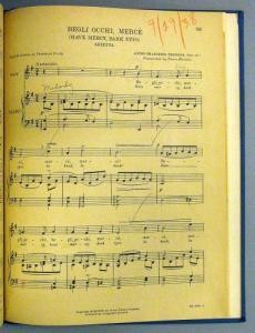 Sills's score marked by her teacher Estelle Liebling, dated September 29, 1938