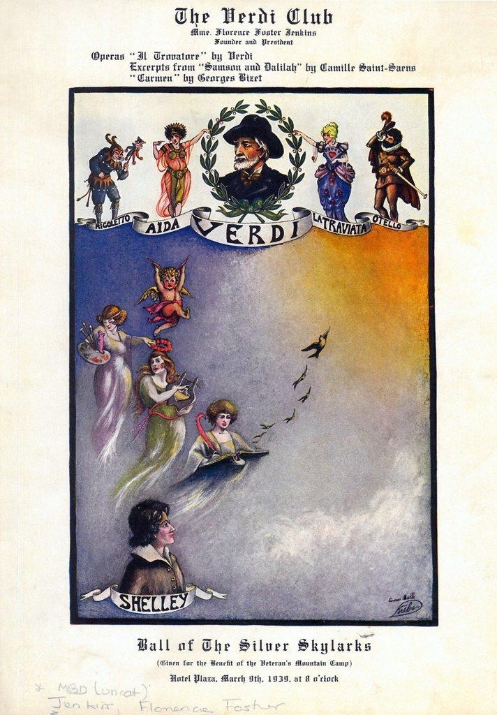 March 9, 1939 program of the Verdi Club