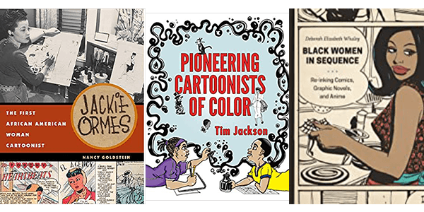 The covers of books featuring Black women in the graphic novel industry.