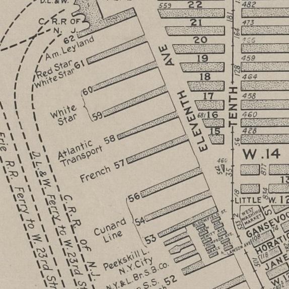 Hagstrom Map of lower New York City, 1920