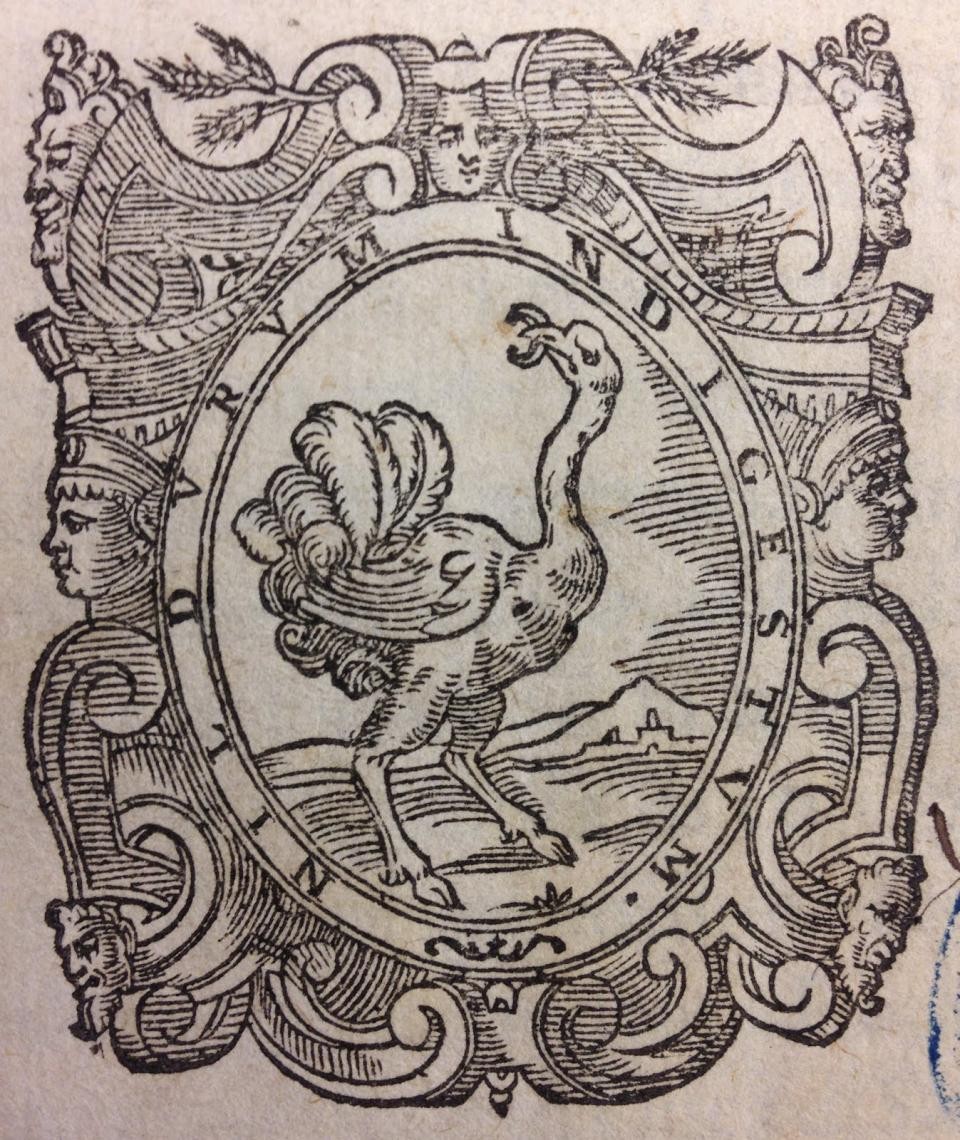 Printer’s mark of Marcus Antonius Zalterius,  from Ovid’s Le Metamorfosi, 1598