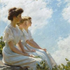On the Heights, by Charles Courtney Curran