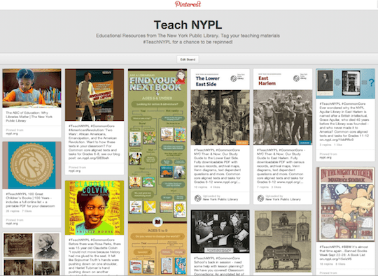 TeachNYPL - Educational Resources from The New York Public Library. Tag your teaching materials #TeachNYPL for a chance to be repinned!
