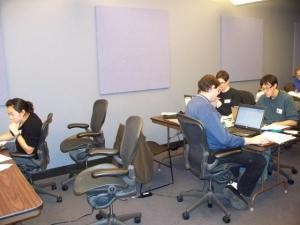 Experienced Wikipedians hard at work