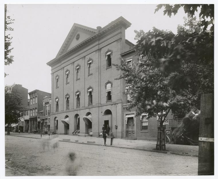 Street-view of Ford’s Theatre. The Miriam and Ira D. Wallach Division of Art, Prints and Photographs.