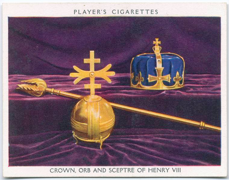 Crown, orb and sceptre of Henry VIII.