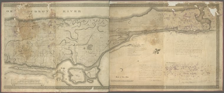 [Map of the city of New York and island of Manhattan as laid out by the commissioners appointed by the Legislature, April 3, 1807] , Digital ID 1258742, New York Public Library