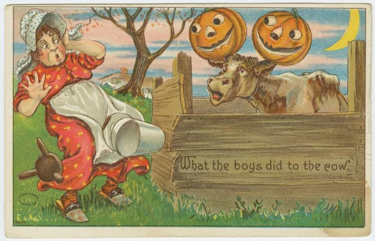 vintage Halloween postcard