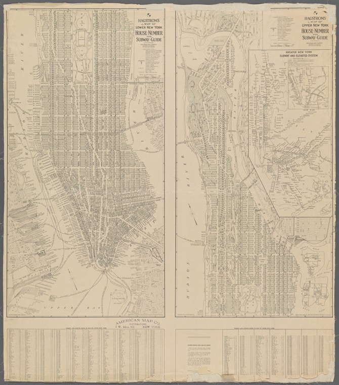 Hagstom map of lower NYC