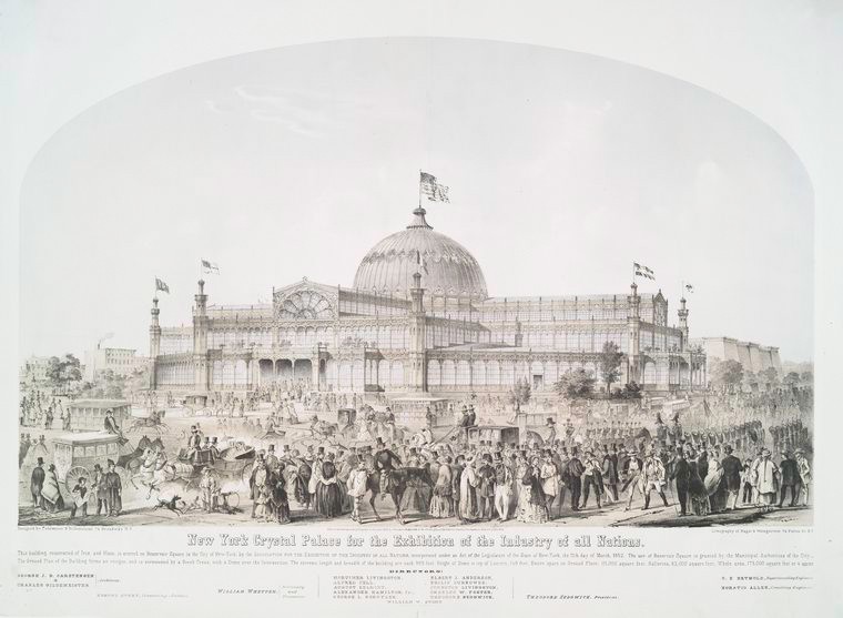 New York Crystal Palace for the exhibition of the industry of all nations., Digital ID 54948, New York Public Library