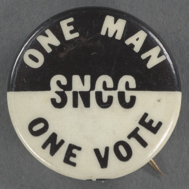 One man, one vote button