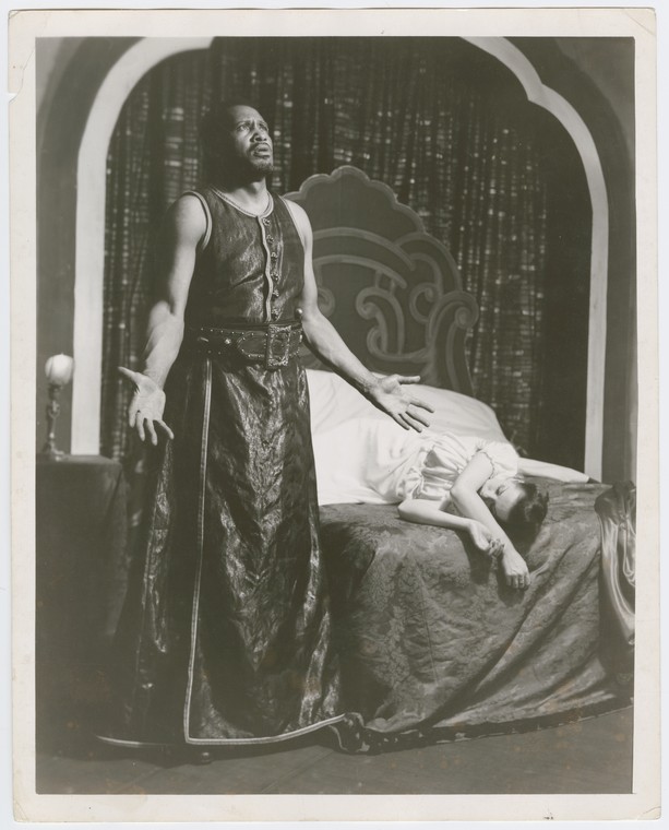 Paul Robeson and Uta Hagen in a production of Othello