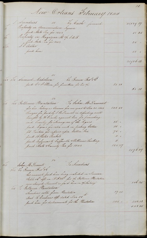 Brown Brothers Ledger