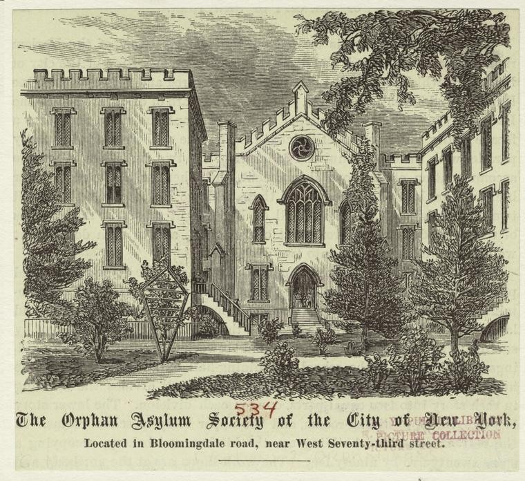 Illustration of the Orphan Asylum Society of the City of New York