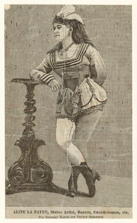 Aline La Favre, Statue Artist, Dancer, Swordswoman, Etc., Digital ID 834051, New York Public Library