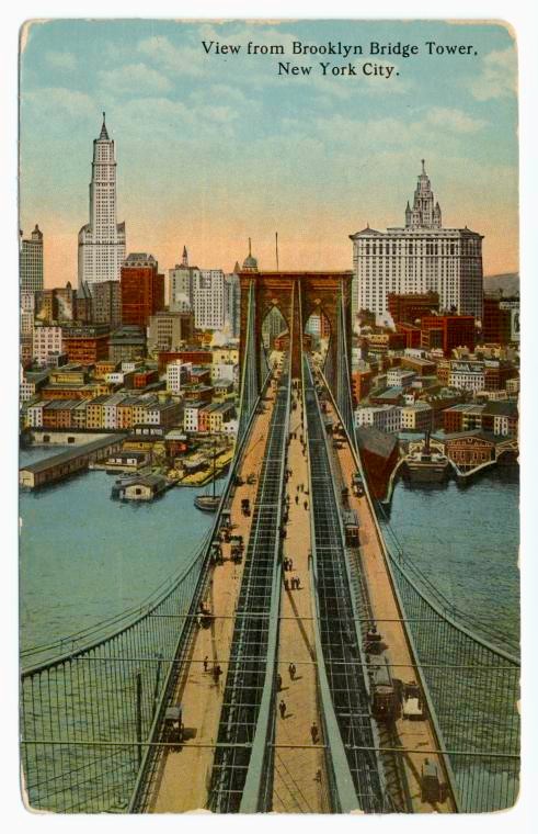 View from Brooklyn Bridge Tower, New York City, Digital ID 836237, New York Public Library
