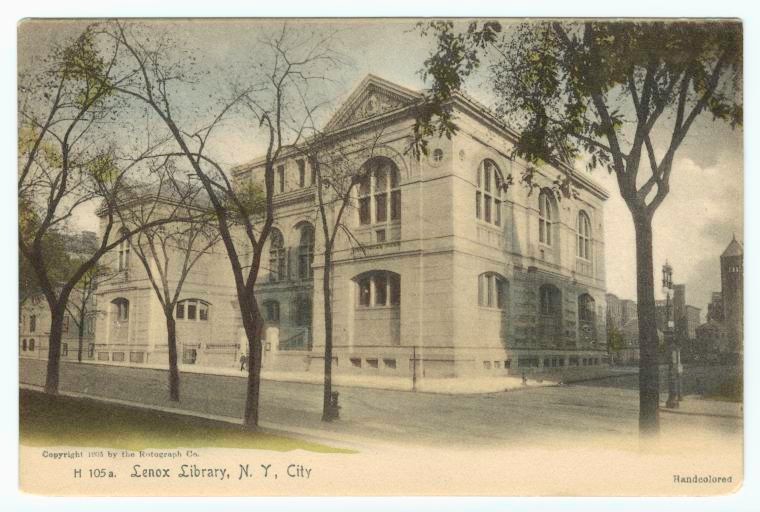 The Lenox Library, Fifth Avenue and 70th Street