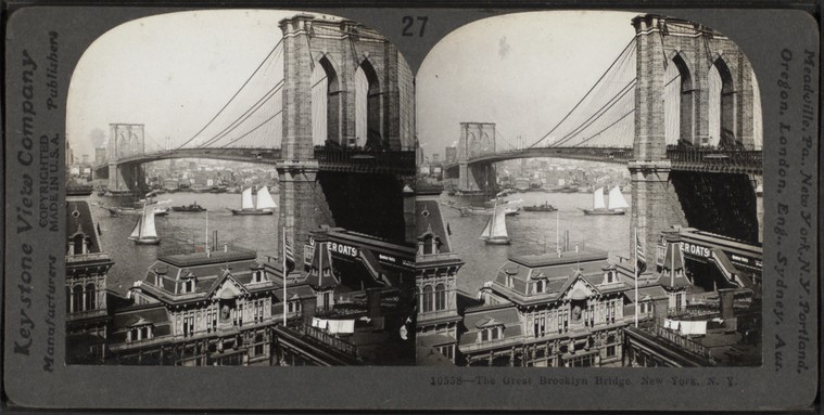 The great Brooklyn Bridge, New York, N.Y., U.S.A., Digital ID g91f173_114f, New York Public Library