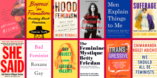 Book covers from NYPL's Essential Reads on Feminism List