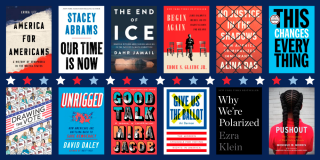 Book covers from NYPL's 2020 Election Reading List
