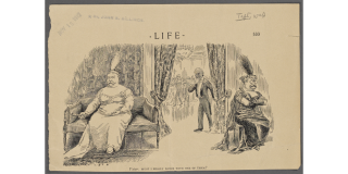Historical political cartoon featuring William Howard Taft