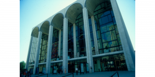Historic photo of the facade of the Metropolitan Opera