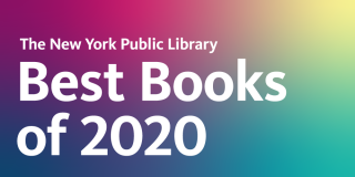 Rainbow gradient rectangle with white text that reads: The New York Public Library Best Books of 2020