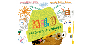 Book cover of Milo Imagines the World by Matt de la Peña, illustrated by Christian Robinson