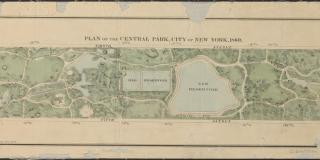 Old map of central park