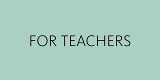 Text graphic with sage background and black text that reads: For Teachers. 
