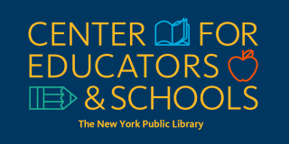 logo with text "Center for Educators & Schools The New York Public Library"