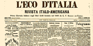 Scan of L'Eco D'Italia Italian language newspaper.
