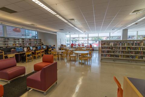 Interior view of Jerome Park Library 